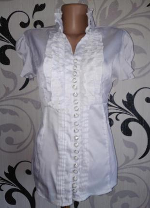 Белая блузка, футболка,рубашка офисная