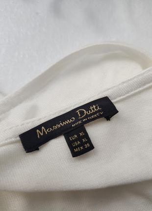 Белая легкая красивая блуза с кружевом massimo dutti4 фото