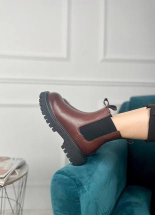 Женские ботинки bottega ❄ ботеги на флисе5 фото