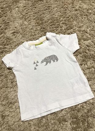 Футболка з принтом на 3-6 місяців