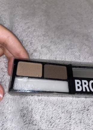 Двойные тени для бровей parisa