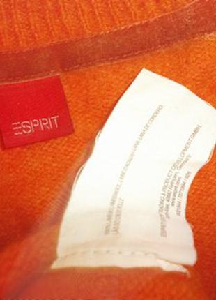 Свитерок пуловер оранжевый классика ангора шерсть р. m - esprit3 фото