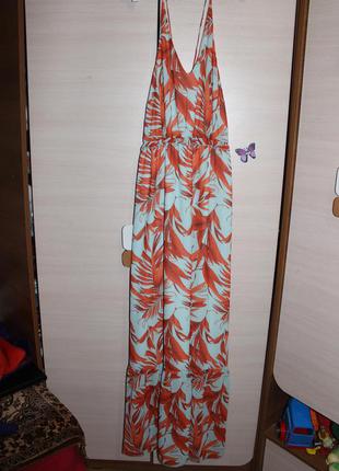Стильне шифонове платья максі , сарафан h&m4 фото