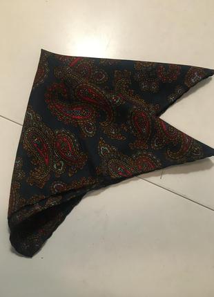 Шелковый платок паше в карман пиджака 28*29