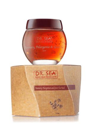 Маска для лица с розмарином dr. sea rosemary, pelargonium and green tea facial mask 115 мл