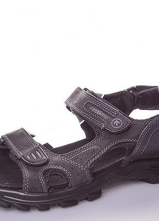 Сандалі чоловічі з нубука restime чорні