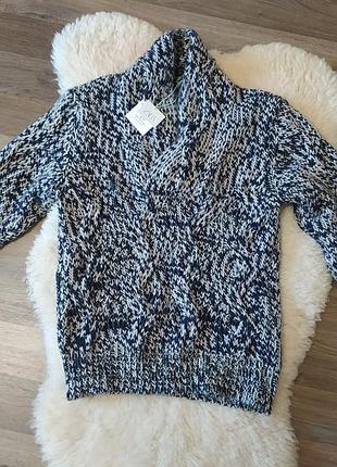 Теплий зимний мужский свитр zara man размер s / m