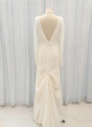 Весільна сукня колір-лайт айворі4 фото