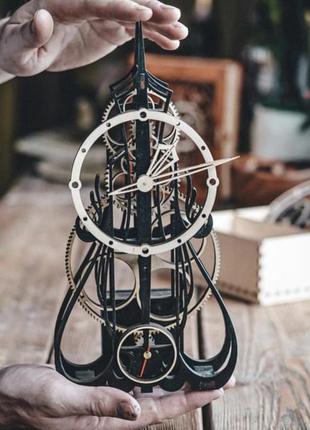 Подарок часы-скелетоны, конструктор “mad clockmaker” ручная работа, подарок на день рождения2 фото