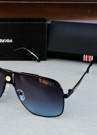 Carrera очки маска унисекс солнцезащитные черные с градиентом в черном металле