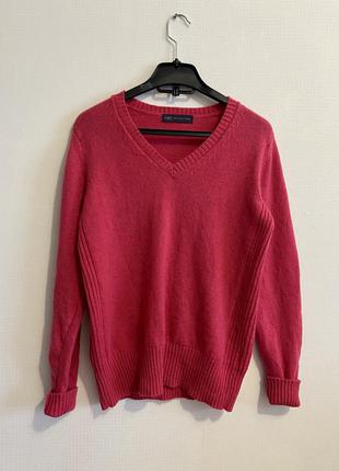 Шерсть розовый свитер джемпер