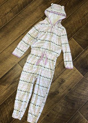 Тепленький сліп піжама комбінезон 122-128
