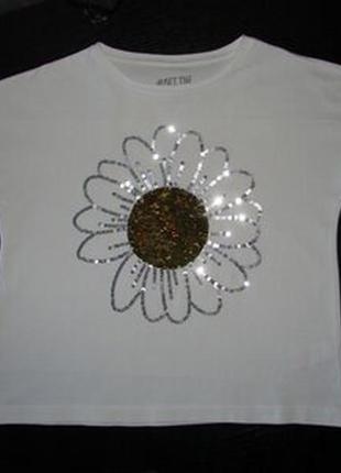 Футболка f&f 8-9 лет отл.сост.как новенькая