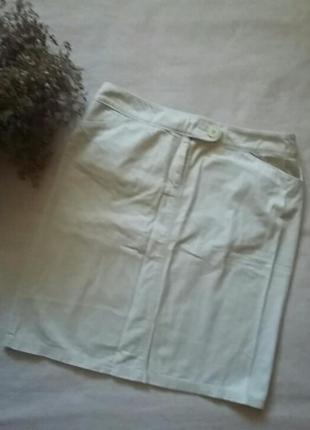 Стильная натуральная юбка батал1 фото