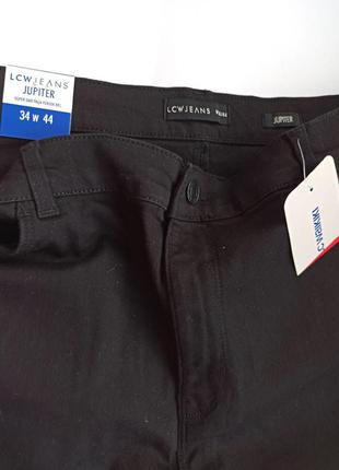 Чорні стрейчеві джинси скінні великого розміру lc waikiki з високою талією jupiter3 фото
