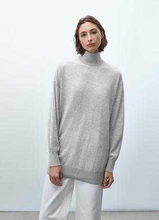 Кашеміровий светр/водолазка massimo dutti8 фото