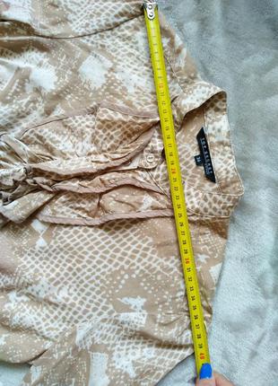 Стильна жіноча блузка зі зміїним принтом 🖤 / женственная блузка4 фото