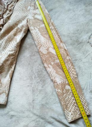 Стильна жіноча блузка зі зміїним принтом 🖤 / женственная блузка5 фото