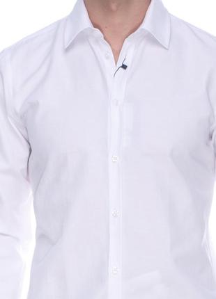 Мужская белая рубашка с надписью на спине arber4 фото
