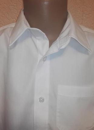 Рубашка тенниска белая нарядная для мальчика 9лет,рост 134см от school life4 фото