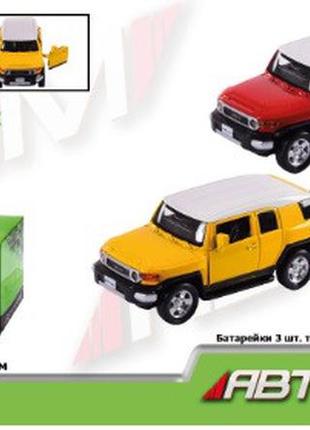 Km68304 машина метал автопром, 1:32 toyota fj cruiser, світло, звук, відкриваються двері