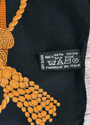 Larioseta ,роуль шов платок винтаж шелковый платок италия оригинал6 фото