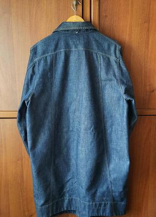 Синий джинсовый винтажный тренч-плащ levi's | levis engineered vintage2 фото