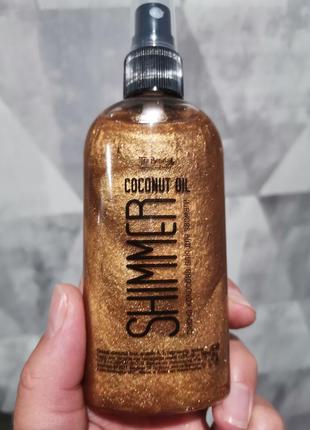 ☀️мерцающие кокосовое 🥥масло для загара top beauty shimmer 🍫1 фото