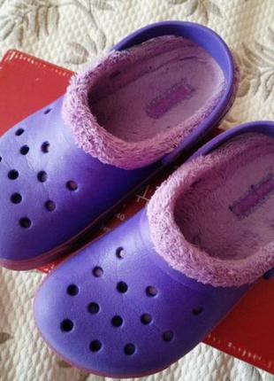 Теплые crocs 12-13 р.