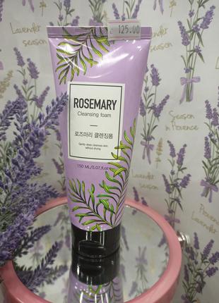 Очищаюча піна для обличчя - konad rosemary cleansing foam, 150 мл.