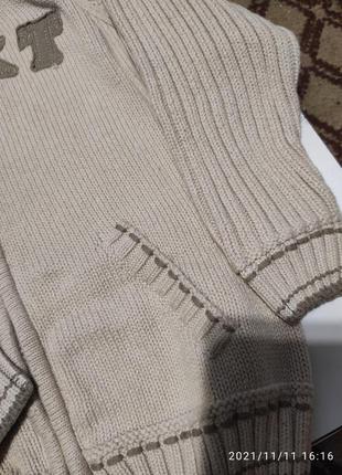 Теплый, вязанный свитерок 2-3 г4 фото