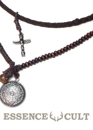 Амулет оберег камень солнца мужской тотемный столб