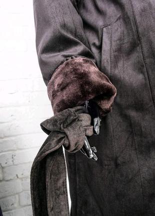 Зимняя длинная куртка/пальто на меху. батал ( большие размеры)5 фото
