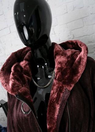 Зимняя длинная куртка/пальто на меху. батал ( большие размеры)4 фото