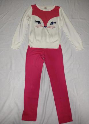 Комплект gymboree кофточка и штанишки леггинсы на девочку 7-10 лет.