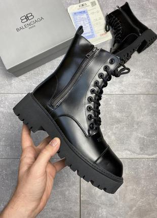 Ботинки  boots tractor black (мех).