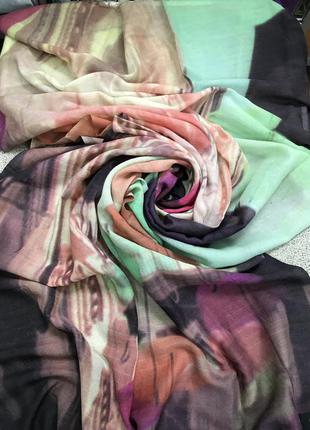 Summer pashmina. кашемір/шовк. непал. вишуканий палантин ручної роботи