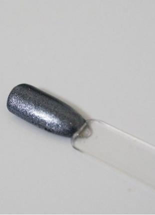 Дзеркальний блиск пісочок дрібний для нігтів темне срібло графіт голографик 107202 фото