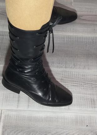 Кожа сапоги 38 р