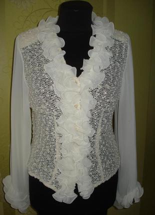 Ніжна нарядна блузка, розмір 48-50