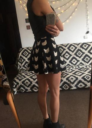 Юбка солнце с кошками 2