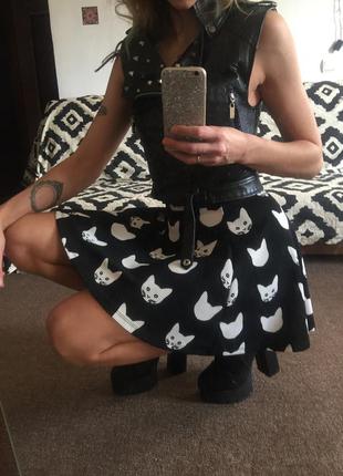 Юбка солнце с кошками 3