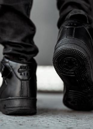 Зимние кожаные кроссовки nike 3