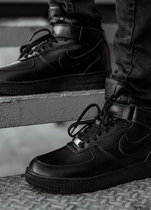Зимние кожаные кроссовки nike 5