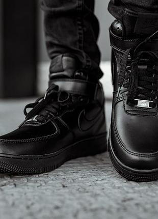 Зимние кожаные кроссовки nike 2