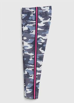 Лосины брюки женские штаны камуфляж леггинсы детские gap, цветные с розовыми и черными полосами😍2 фото