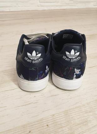 Оригінальні квіткові кросівки adidas stan smith6 фото