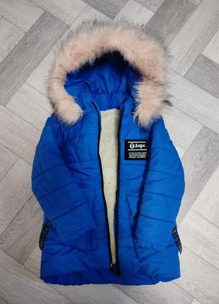 Пуховик детский. зимняя куртка на девочку. 104-1106 фото