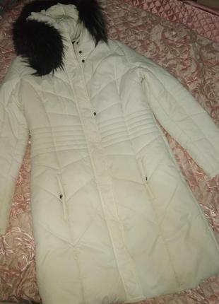Белый пуховик куртка1 фото