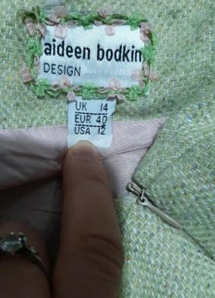Эксклюзивная дизайнерская юбка aideen dobkin (шерсть 70%), (10%- шелк)9 фото